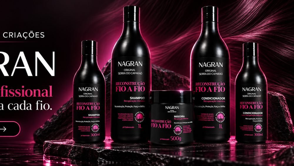 Linha Nagran em embalagem profissional